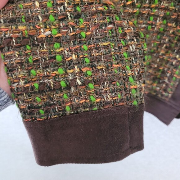 Talbots Womens Tweed Blazer Old Money Jacket Sz 8 Velvet Autumn Capsule Workwear - Picture 5 of 13